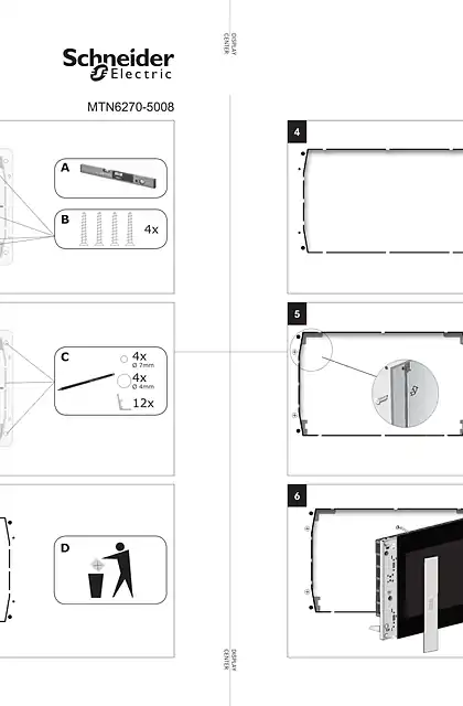 schneider施耐德HW_ U.motion Touch 15 Cavity wall set